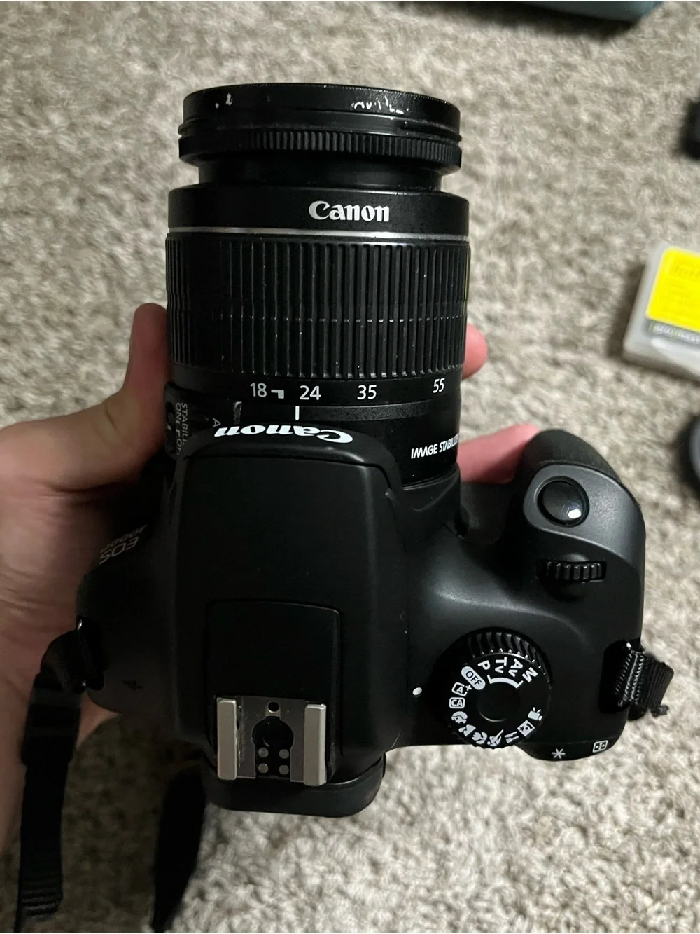 Canon EOS 4000D Digital SLR Camera W/ 18-55mm Len & Battery Parts Or Repair